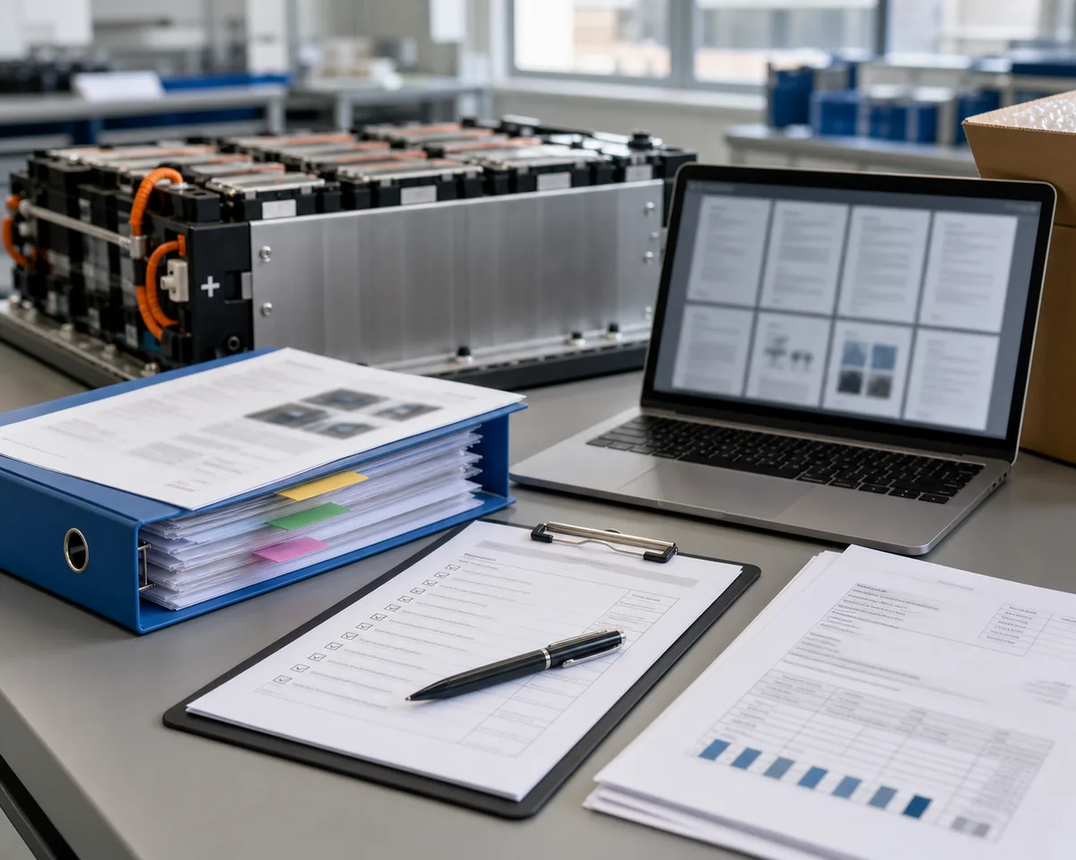 Solar battery certification document review