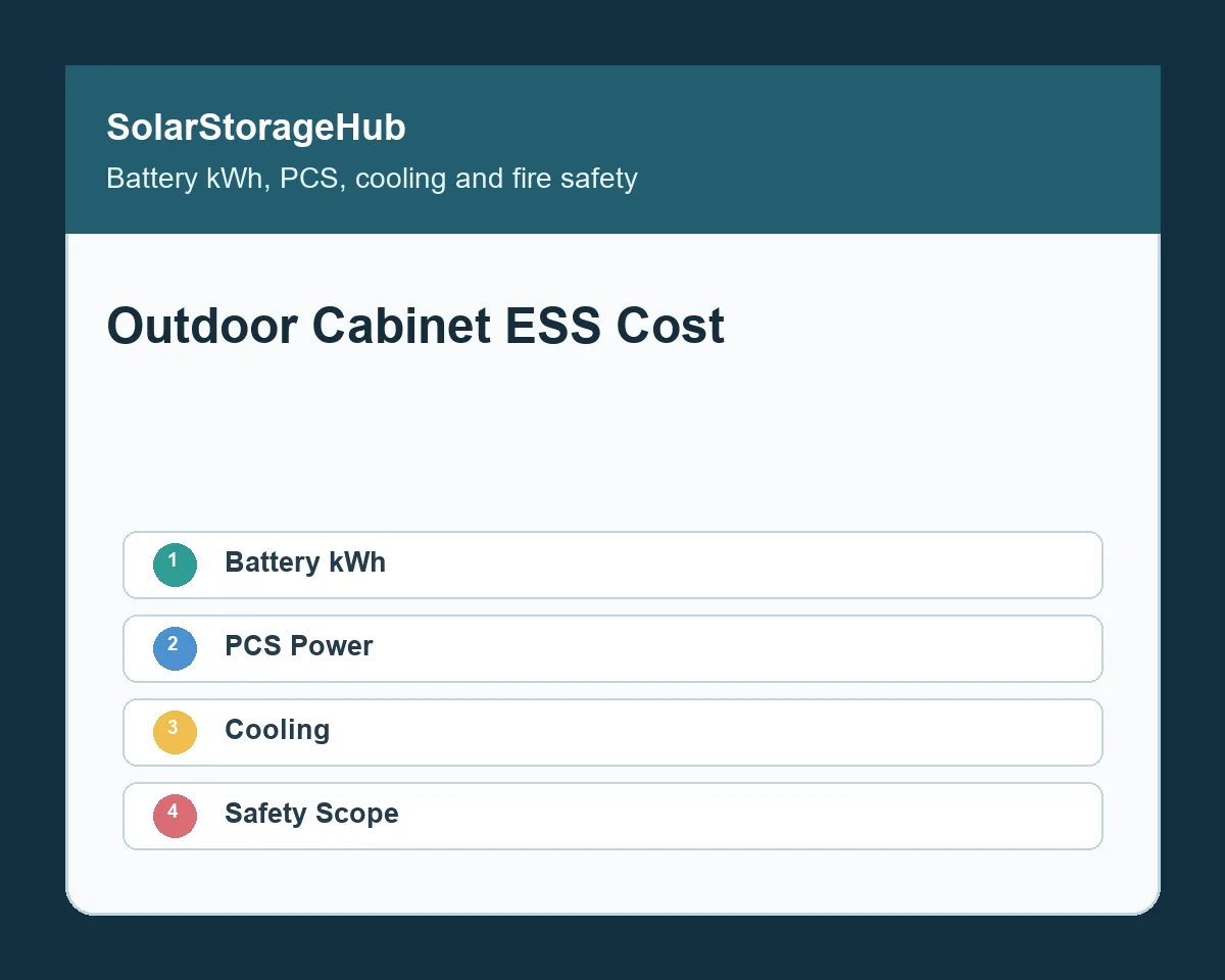Outdoor Cabinet Energy Storage System Cost Checklist