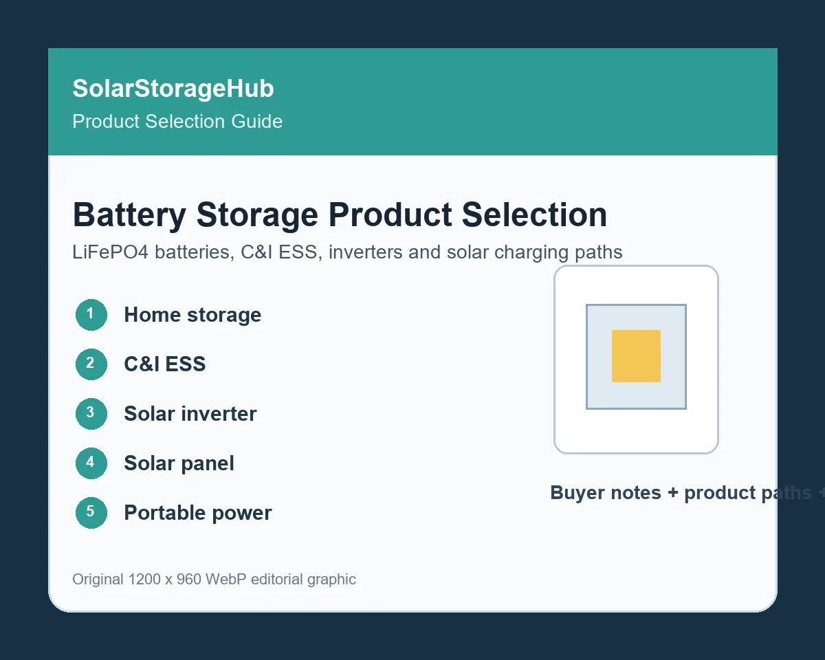Battery storage product selection guide