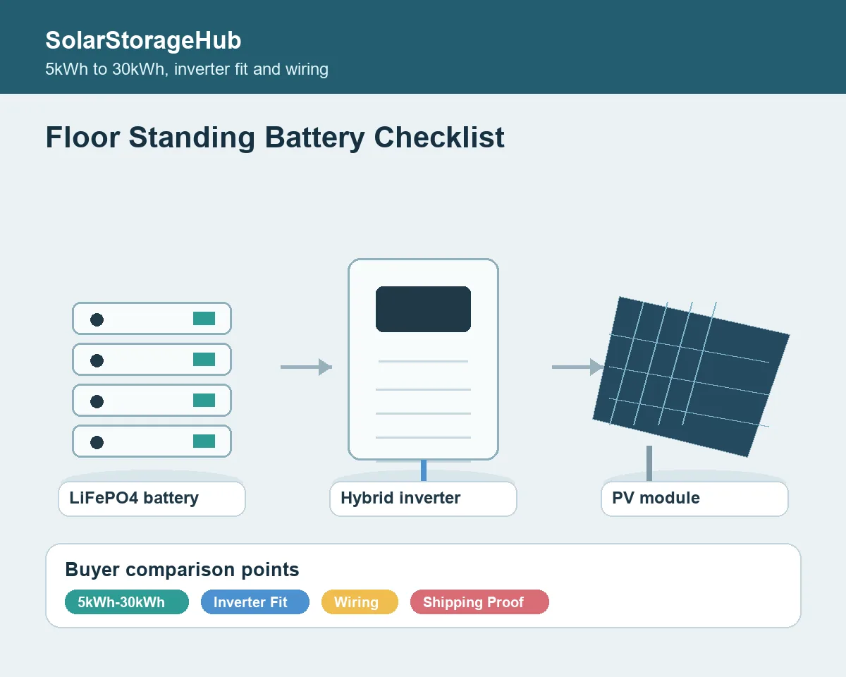 Floor Standing Energy Storage Battery Checklist: 5kWh to 30kWh Fit