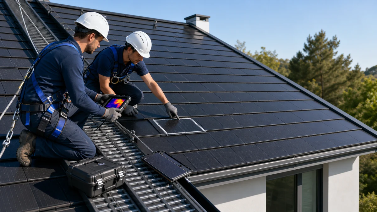 Integrated Solar Roof Tiles Maintenance Checklist